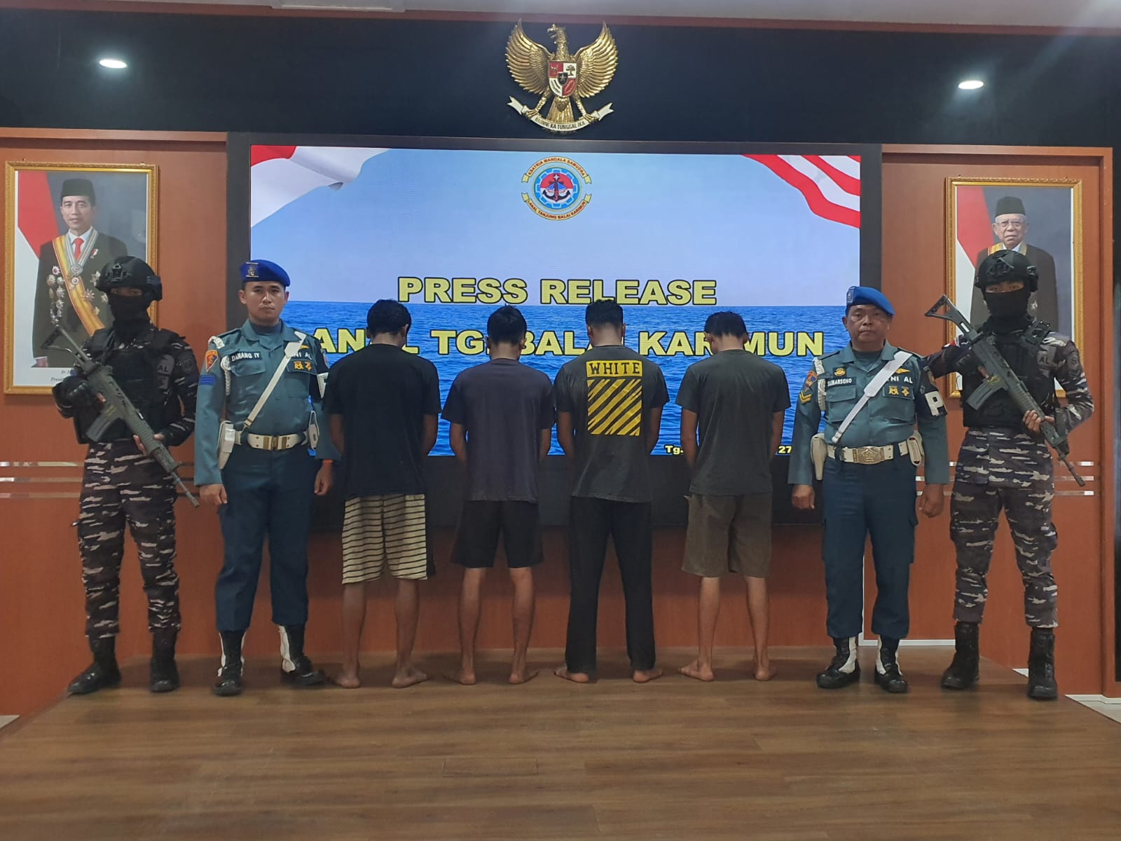 Tim F1QR Lanal TBK baru-baru ini telah menggagalkan penyelundupan dua orang PMI secara ilegal, dari Malaysia ke wilayah Karimun.