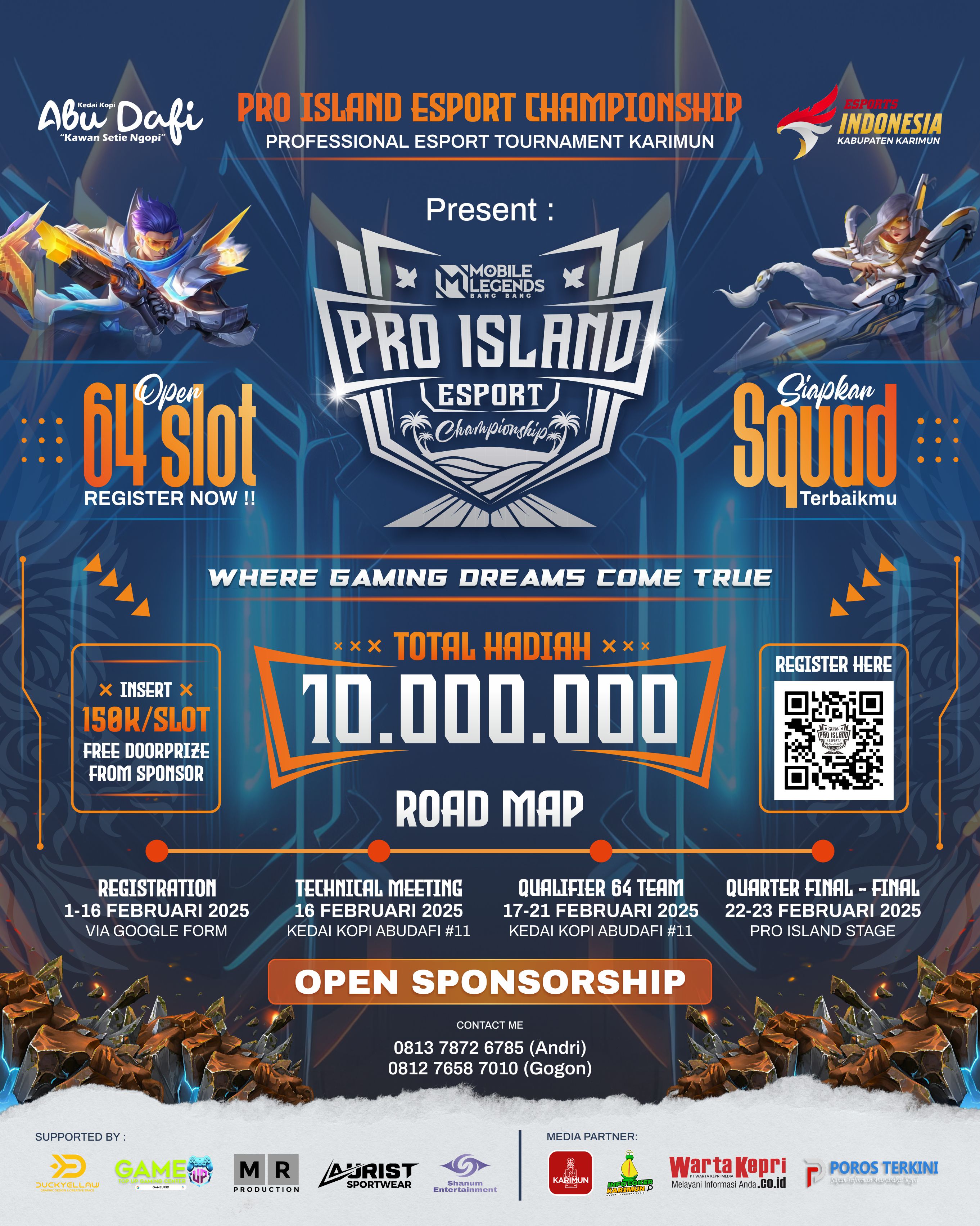 Rebut Total Hadiah Rp 10 Juta Turnamen Bergengsi Mobile Legends di Karimun