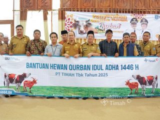 Bupati Bangka Tengah Apresiasi PT Timah Yang Selalu Berbagi Hewan Kurban untuk Masyarakat
