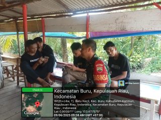Babinsa Koramil 01/Balai Ajak Pemuda Desa Tanjung Batu Kecil Gunakan Waktu Secara Positif