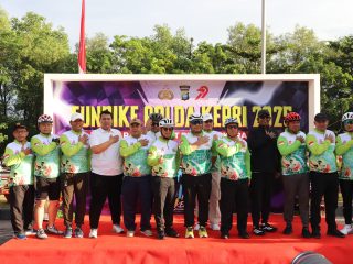 Dandim 0317/TBK Hadiri FunBike di HUT Bhayangkara ke-79