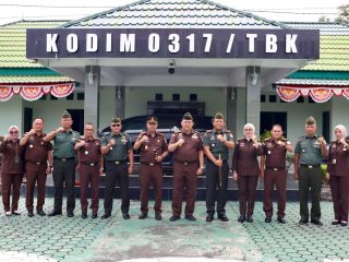 KODIM 0317/TBK TERIMA KUNJUNGAN ASISTEN PIDANA MILITER KEJATI RIAU