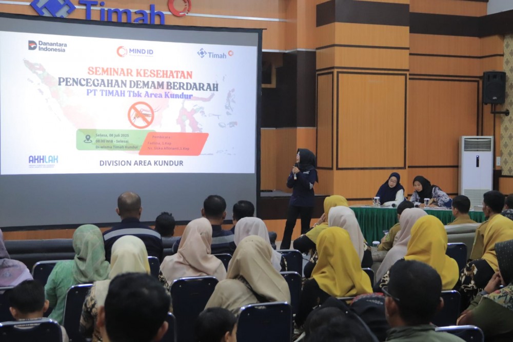 Kolaborasi Cegah Demam Berdarah di Kabupaten Karimun, PT Timah dan Puskesmas Kundur Barat Gelar Seminar Kesehatan Untuk Warga.