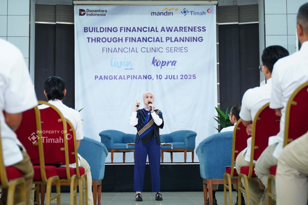 Kolaborasi dengan Bank Mandiri, PT Timah Tingkatkan Literasi Keuangan Bagi Karyawan.