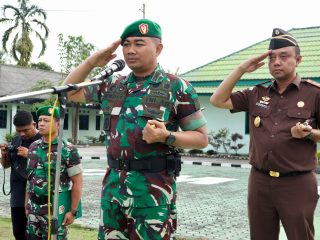 Kodim 0317/TBK & Kejaksaan Negeri Karimun Gelar Apel Gabungan, Tanda Tangani Perjanjian Kerja Sama Penegakan Hukum