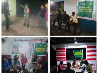 Patroli Malam Gabungan, TNI dan Komduk Pastikan Wilayah Aman dan Kondusif