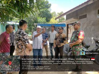 Babinsa Koramil 01/Balai Jalin Silaturahmi dengan Warga Baran Timur