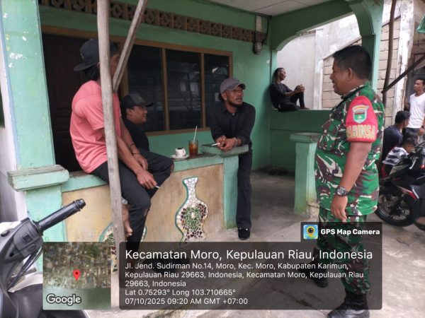 Babinsa Desa Pauh Komsos dengan Pemuda: Jalin Silaturahmi dan Cegah Bahaya Narkoba