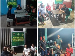 Patroli Gabungan TNI dan Komponen Pendukung Wujudkan Keamanan Wilayah Kodim 0317/TBK