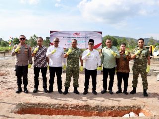 Peletakan Batu Pertama Pembangunan Koperasi Merah Putih di Kabupaten Karimun Berlangsung Khidmat