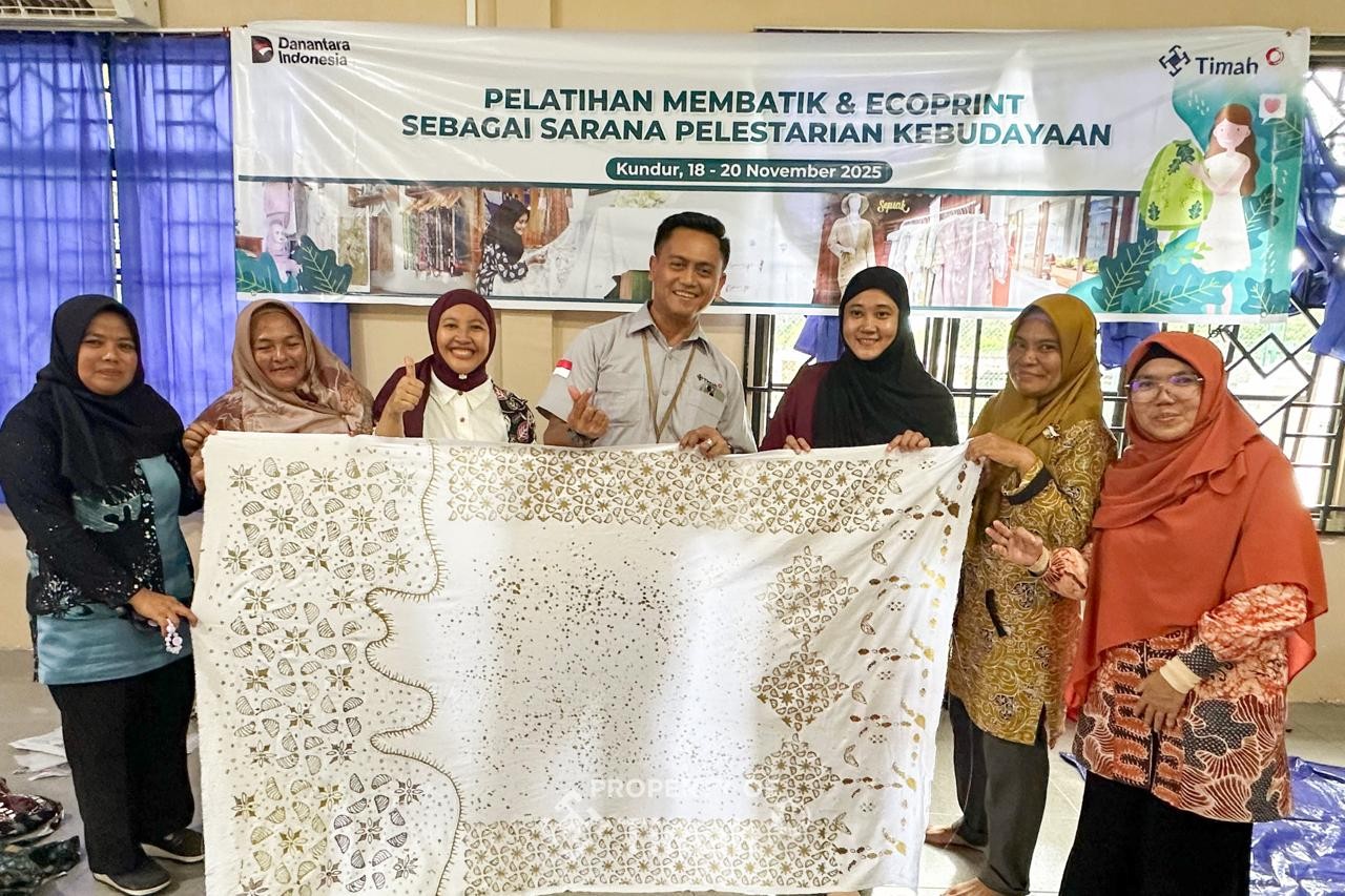 PT Timah Tbk Gelar Pelatihan Ecoprint di Karimun.
