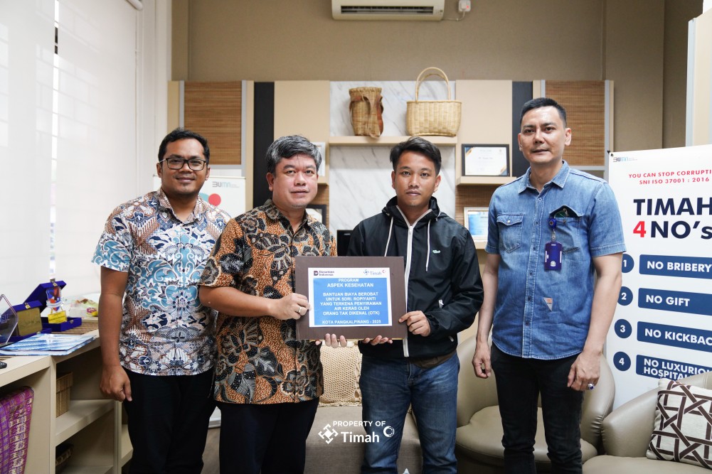 PT Timah Bantu Biaya Pengobatan Ropianti, Korban Salah Sasaran Penyiraman Air Keras