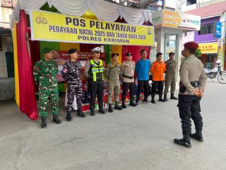 Babinsa Koramil 01/Balai Laksanakan Pengamanan Natal dan Tahun Baru di Pelabuhan Sri Tanjung Gelam