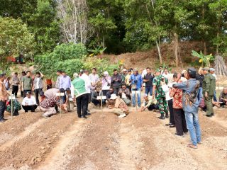 Dandim 0317/TBK Hadiri Panen Raya dan Penanaman Perdana Bawang Merah di Karimun