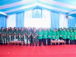 Kodim 0317/TBK Terima Kunjungan Kerja Pangdam XIX/Tuanku Tambusai dan Ketua Persit KCK PD XIX/Tuanku Tambusai