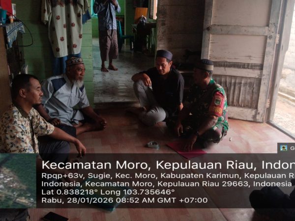 Serma M. Amin Laksanakan Komsos dengan Tokoh Agama Desa Sugie