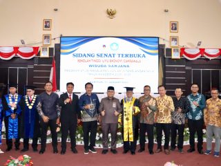 Kasdim 0317/TBK Hadiri Wisuda Angkatan ke-X STIE Cakrawala