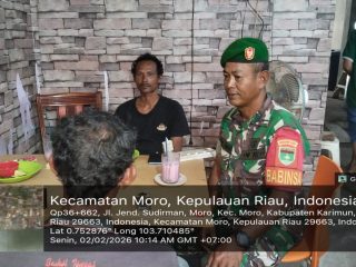 Serma M. Amin Laksanakan Komsos dengan Nelayan Desa Sugie