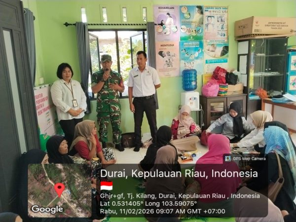 Pelda Erdianto Hadiri Kegiatan Posyandu Anak Balita dan Pengecekan Kesehatan Lansia