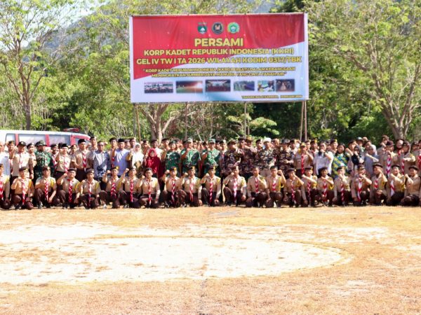 Pembukaan Persami Korp Kadet Republik Indonesia (KKRI) Gel IV Ta 2026 Wilayah Kodim 0317/TBK