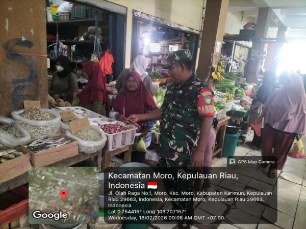 SERTU GUSLIM LAKSANAKAN MONITORING HARGA SEMBAKO MENJELANG BULAN RAMADHAN