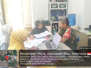 KOPTU DERI LAKSANAKAN KOMSOS DENGAN STAF KELURAHAN BAGIAN POSYANDU