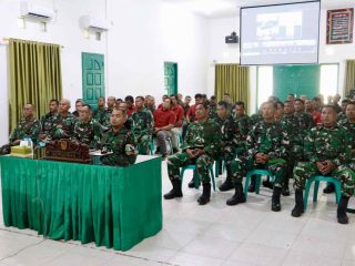 KODIM 0317/TBK IKUTI JAM KOMANDAN DARING KOREM 033/WP