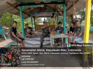 PERKUAT KOMSOS, SERTU MUJAHID HIMBAU PEMUDA BARAN TIMUR BUAT KEGIATAN POSITIF