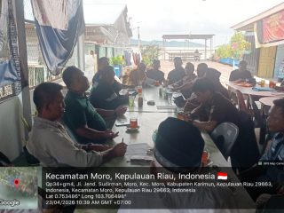 SINERGI AMANKAN ACARA, BABINSA KORAMIL 02/MORO HADIRI RAPAT PERSIAPAN KONSER AMAL 3 NEGARA