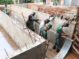Jembatan Sungai Merpati Capai 51,4 Persen, TNI Terus Kebut Pekerjaan