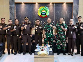 Kodim 0317/TBK Terima Kunjungan Strategis Aspidmil Kejati Riau