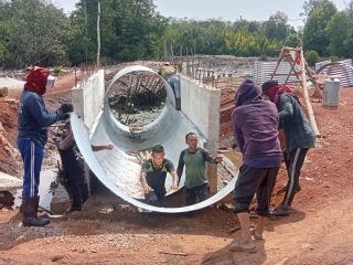 TNI Kebut Jembatan Armco Penarah, Progres Capai 40,5 Persen