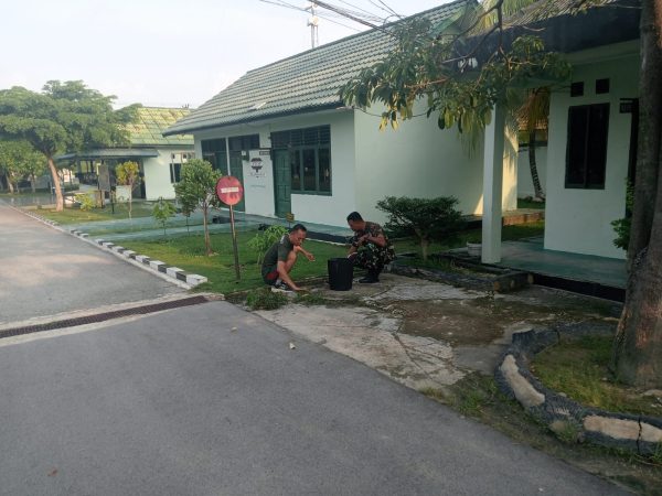 Kodim 0317/TBK Gelar Pembersihan Pangkalan, Lingkungan Lebih Sehat