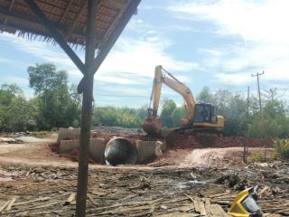 Progres Jembatan Sungai Mata Tiga Capai 68,2 Persen