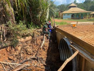 Progres Jembatan Armco Sungai Mata Satu Tembus 75,4 Persen