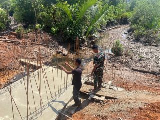 Jembatan Sungai Mata II Masuki Tahap Krusial Pengecoran Lantai
