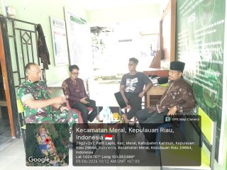 Babinsa Parit Benut Perkuat Sinergi dengan Pondok Pesantren Al-Hikmah