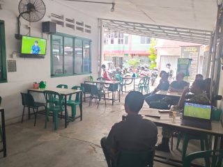 Nobar Piala Dunia, Kodim dan Koramil Pererat Kedekatan dengan Warga