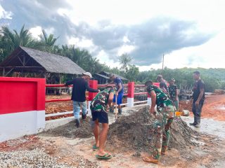 Penebalan Lantai Jembatan Sungai Mata III Terus Dikebut