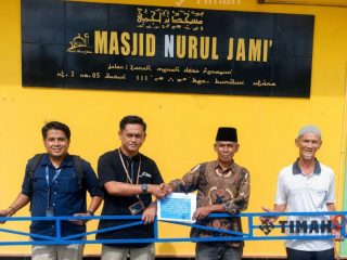 Tak Perlu Lagi Pinjam Tenda Saat Pemakaman, Ketua Masjid Nurul Jami' Desa Perayun Apresiasi Bantuan PT TIMAH