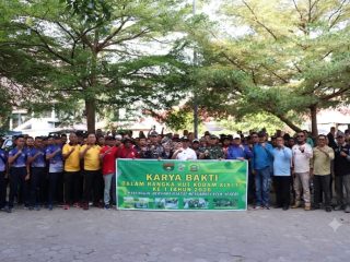 Kodim 0317/TBK Gelar Karya Bakti Sambut HUT Kodam XIX/Tuanku Tambusai yang ke I