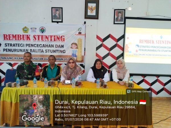 Danpos Durai Perkuat Komitmen Cegah Stunting di Tanjung Kilang