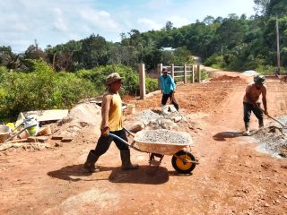 Progres Jembatan Sungai Paya Terus Berjalan, Pengecoran Lantai Dimulai