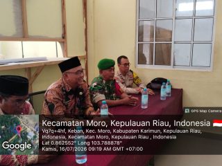 Babinsa Sugie Satukan Lintas Sektor Sambut HUT RI Ke-81