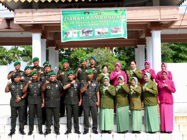 Kodim 0317/TBK Ziarah Khidmat Sambut HUT Pertama Kodam XIX